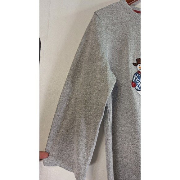 CLOVER and PINE Christmas Tunic Top Women XL Cowboy Rodeo Santa Snowman - Picture 7 of 8